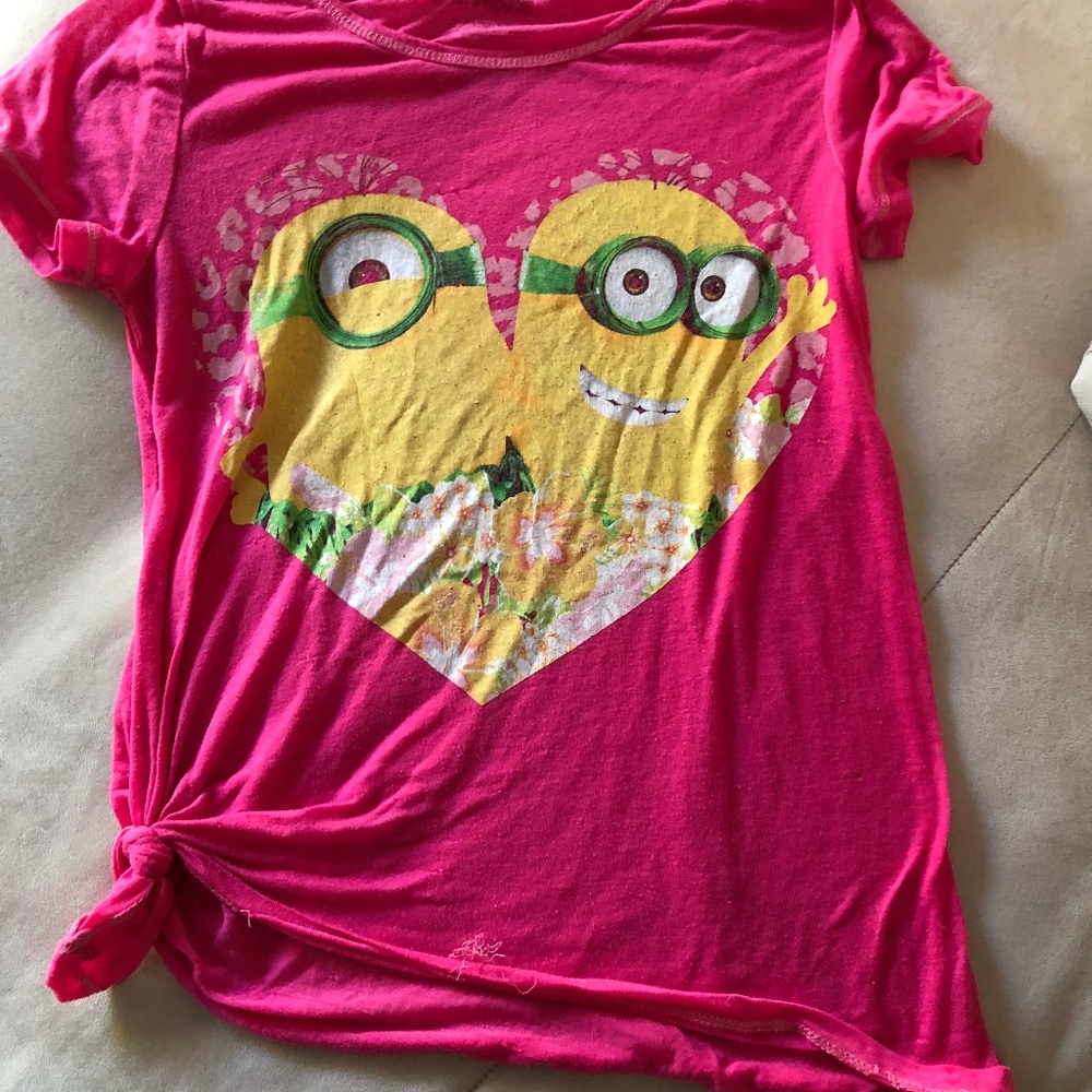 Minions hot pink top